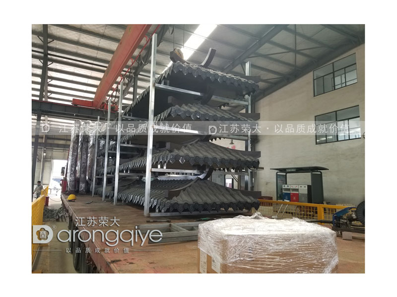 仿古候車亭發貨圖